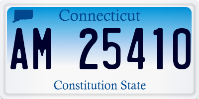 CT license plate AM25410