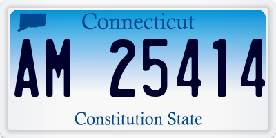 CT license plate AM25414