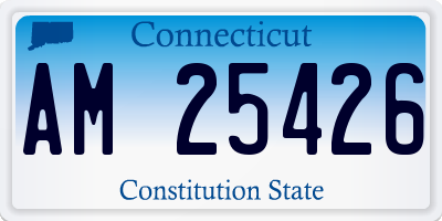 CT license plate AM25426