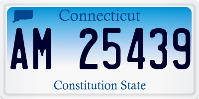 CT license plate AM25439