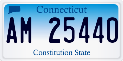 CT license plate AM25440