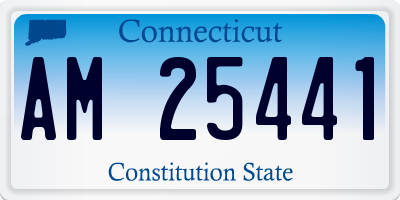 CT license plate AM25441