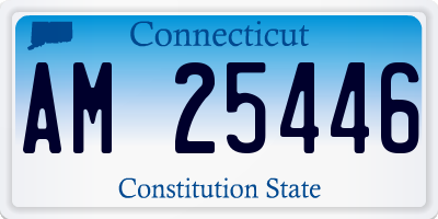 CT license plate AM25446