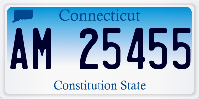 CT license plate AM25455