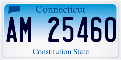 CT license plate AM25460