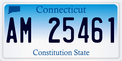 CT license plate AM25461