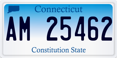 CT license plate AM25462