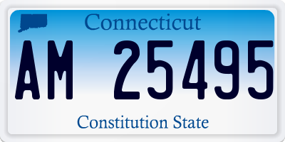 CT license plate AM25495