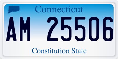 CT license plate AM25506