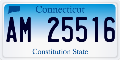 CT license plate AM25516