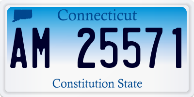 CT license plate AM25571