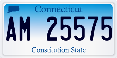 CT license plate AM25575