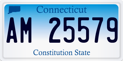 CT license plate AM25579