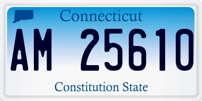 CT license plate AM25610