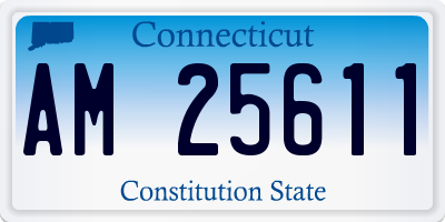 CT license plate AM25611