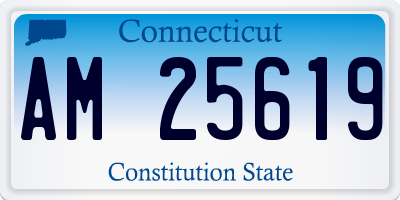 CT license plate AM25619