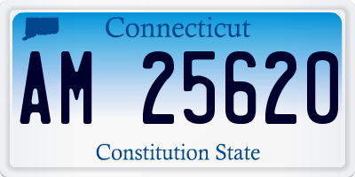 CT license plate AM25620