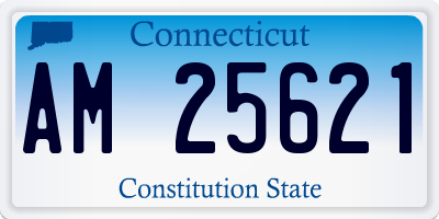 CT license plate AM25621
