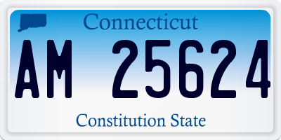 CT license plate AM25624