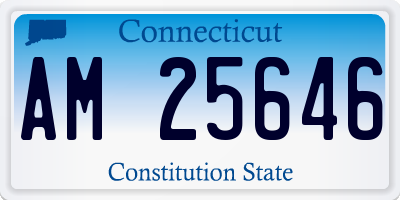 CT license plate AM25646