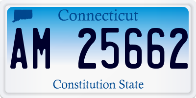 CT license plate AM25662