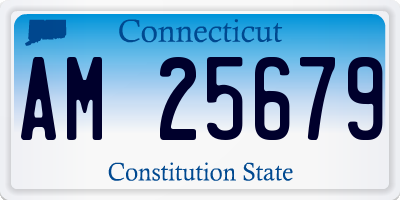 CT license plate AM25679