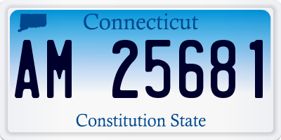 CT license plate AM25681