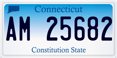 CT license plate AM25682