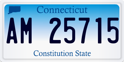 CT license plate AM25715