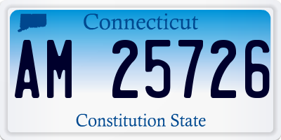 CT license plate AM25726