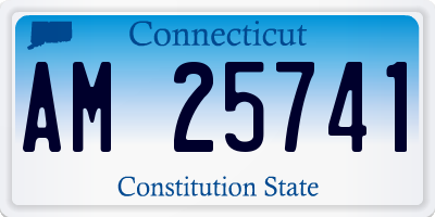 CT license plate AM25741