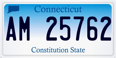 CT license plate AM25762