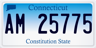 CT license plate AM25775