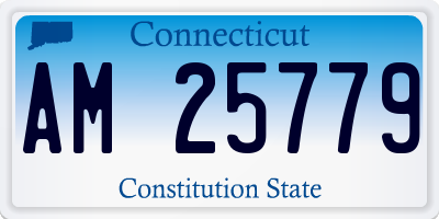 CT license plate AM25779