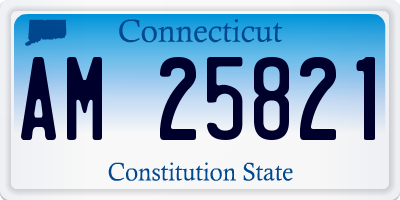 CT license plate AM25821