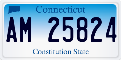 CT license plate AM25824