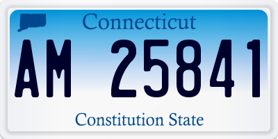 CT license plate AM25841