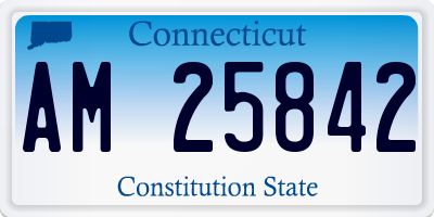 CT license plate AM25842