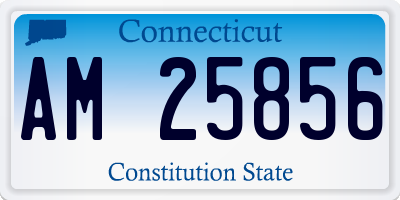 CT license plate AM25856