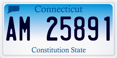 CT license plate AM25891