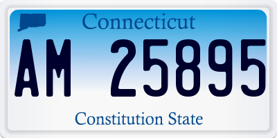 CT license plate AM25895