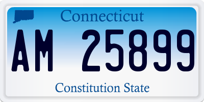 CT license plate AM25899