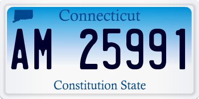 CT license plate AM25991