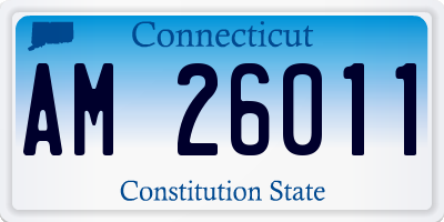 CT license plate AM26011