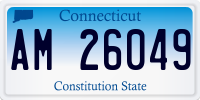 CT license plate AM26049