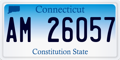 CT license plate AM26057
