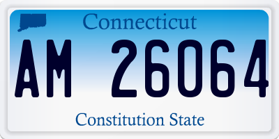 CT license plate AM26064