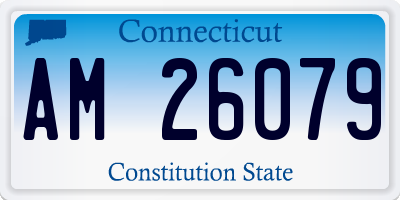 CT license plate AM26079