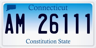 CT license plate AM26111