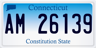 CT license plate AM26139